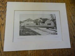 Stable of C.S. Houghton,ESQ, Suffolk Road, Newton, MA, 1905,Lithograph.