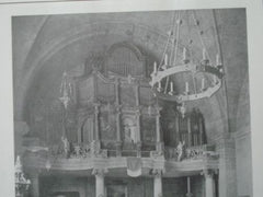 Aeolian Pipe Organ, Res.of Mr.C.E. Proctor, Great Neck. LI, NY 1911, Lithograph. Little & Brown.