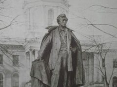 President Franklin Pierce, Concord, Mass., 1915, Lithograph. Augustus Lukeman.