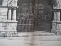 Entrance: Bishopsgate Institute, London, England, 1896. C.H. Townsend. Photo