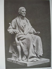 Ralph Waldo Emerson, Concourse Pub. Library, Concord, Mass., 1915, Lithograph. Daniel Chester French.