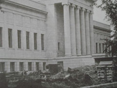 Minneapolis Museum of Fine Arts,Central Portion, Mpls., MN 1915, Lithograph. McKim, Mead, & White.