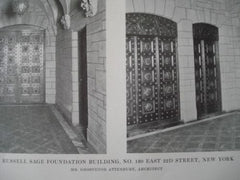 Russell Sage Foundation Building, Interior, New York NY, 1915. Grosvenor Atterbury