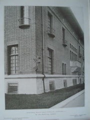 House of John R. M'lean, Esq., Corner Detl., Washington DC, 1908, Lithograph. John Russell Pope.