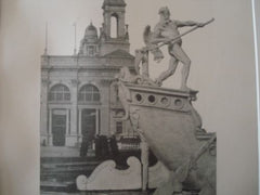 Columbia Fountain: World's Columbian Exhibition, Chicago IL, 1893. Frederick MacMonnies