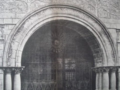 Entrance: Bishopsgate Institute, London, England, 1896. C.H. Townsend. Photo