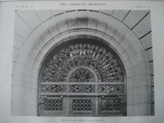 Russell Sage Foundation Building:Entrance Iron Grilles, New York NY, 1915. Grosvenor Atterbury