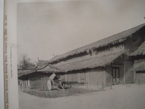 Javanese Theatre: World's Columbian Exhibition, Chicago IL,1893. Gelatine