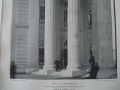 Detail of the Peristyle :World's Columbian Exhibition, Chicago IL,1893. Charles B. Atwood