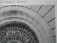 Russell Sage Foundation Building:Entrance Iron Grilles, New York NY, 1915. Grosvenor Atterbury