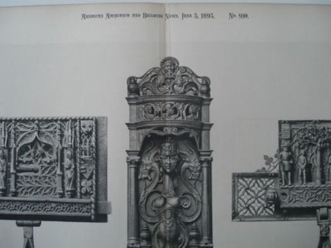 Marteau De Porte, Serrure from France, 1893. Gelatine