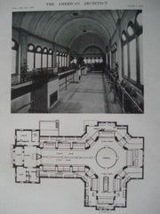 Aquarium with Plans, Marine Park, Boston MA, 1913. William Downes Austin