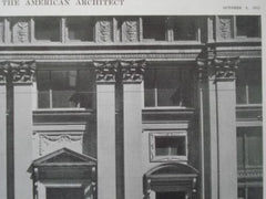 Boatman's Bank Building, Detail of Lower Stories, St. Louis MO, 1915. Eames & Young
