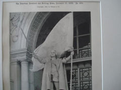 Statue of Columbus: World's Columbian Exhibition, Chicago IL,1893. St. Gaudens & Lawrence