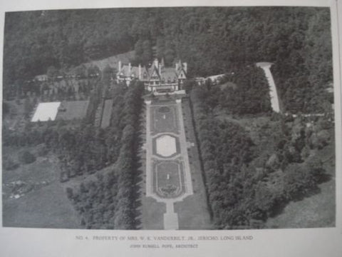 Property of Mrs. W. K. Vanderbilt, Jr., in Jericho, Long Island NY, 1927. John Russell Pope