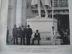 Statue of Columbus: World's Columbian Exhibition, Chicago IL,1893. St. Gaudens & Lawrence