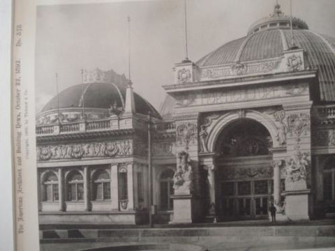 Horticulture Bldg, World's Columbian Exhibition, Chicago IL, 1892. W.L.B. Jenney & W.B. Mundie