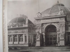 Horticulture Bldg, World's Columbian Exhibition, Chicago IL, 1892. W.L.B. Jenney & W.B. Mundie