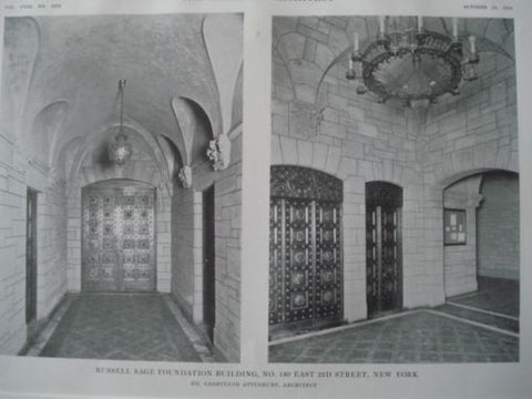 Russell Sage Foundation Building, Interior, New York NY, 1915. Grosvenor Atterbury