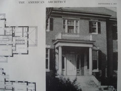 House of A. P. Champlin, Esq. Exterior, in Portland ME, 1913. John C. Stevens & John H. Stevens