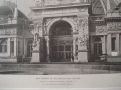 Horticulture Bldg, World's Columbian Exhibition, Chicago IL, 1892. W.L.B. Jenney & W.B. Mundie