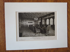 Johns-Manville Boardroom, NY, Ludlow & Peabody, 1924, Lithograph