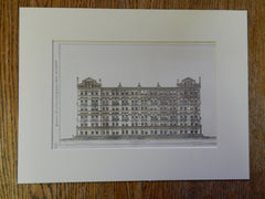 The Vancorlear, New York, NY, 1880, H J Hardenbergh, Architects, Original