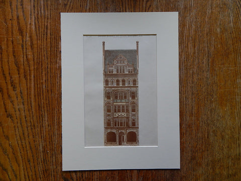 Store and Apartment, Pearl Street, NY, 1880, Potter & Robertson, Original Plan