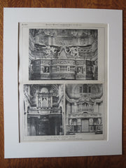 Organs, Rome and Rimini, Italy, American Architect, June 16, 1894, lithograph