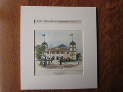 Set of 9 pictures from the World's Columbian Exposition, 1893