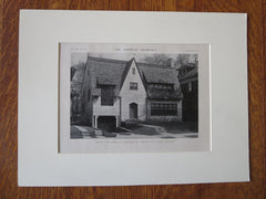 Morse House, Elizabeth, NJ, H.G. Morse, Arch., 1921, Lithograph