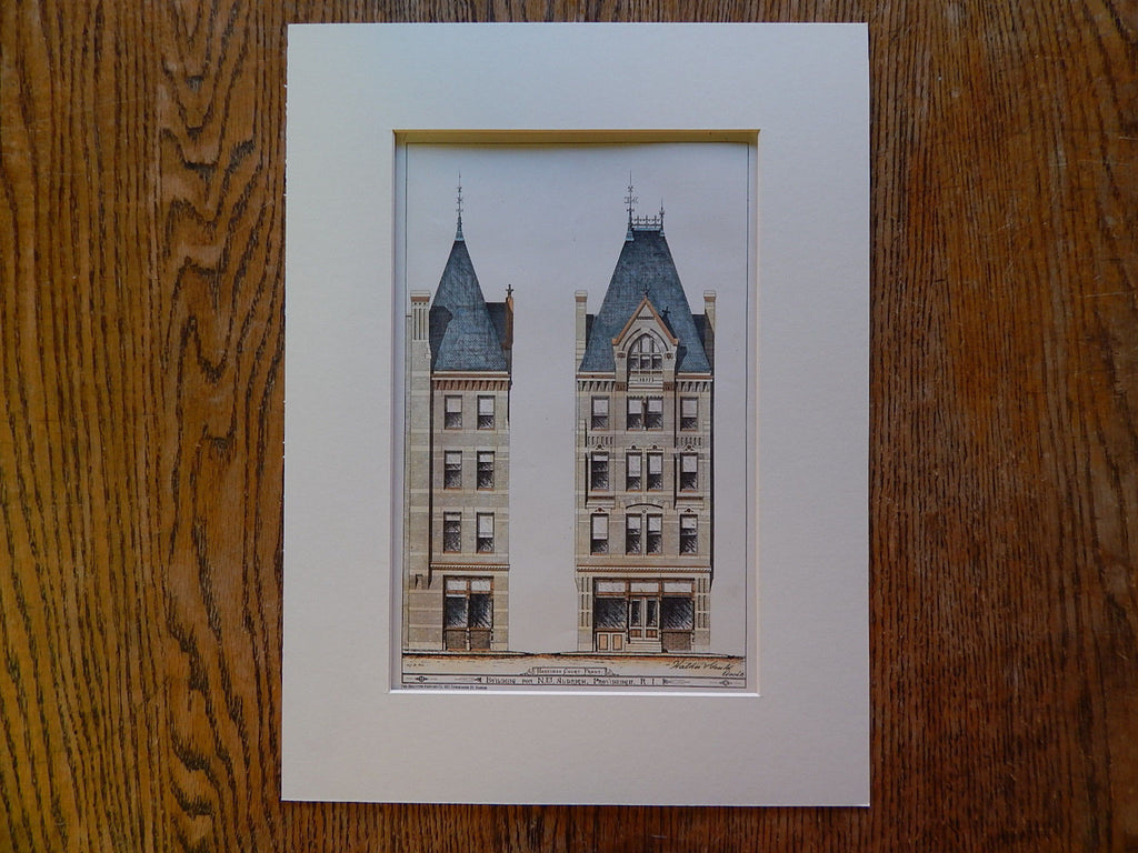 N.W. Aldrich Building, Providence, RI, Walker & Gould, 1878, Original