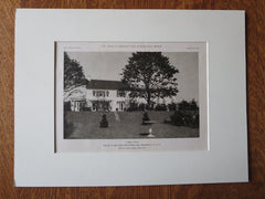 Malcolm Stevenson House, Westbury, LI, NY, Dwight J. Baum, 1923, Lithograph