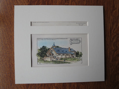 Our Lady of the Snows, Dublin, NH, 1904, Original Plan. Frank Bourne