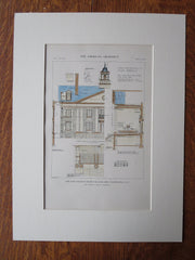 John Dickson Home/Aged Men, Int, Washington DC, 1911, Original Plan. A.B. Heaton