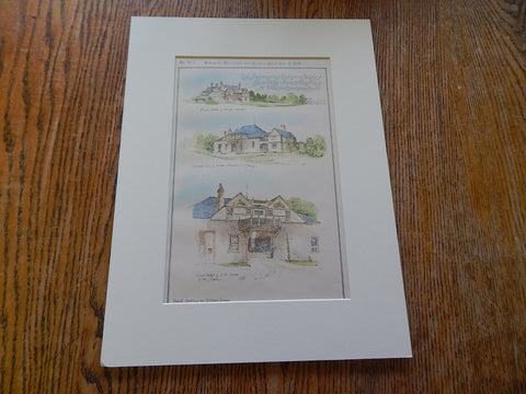 Col. Stevenson House, Blue Hills, Readville, MA, 1884. Original