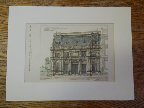Eden Musee Building, 55 W 23rd St, New York, Fernbach & de Lemos, Original Plan