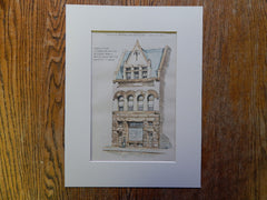 Store, Office Building, Frank, Bailey & Farmer, Architects, Kearney, NE, 1890, Original Plan