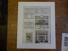 Cincinnati Chamber of Commerce, OH, 1890, Wheelwright & Everett, Original Plan