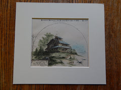 Cottage, Paul Von Marschuetz, Mount Lee Crystal River, Florida, 1885, Original
