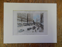N Michigan Ave Development, Street View, Chicago, IL, 1918, V H Bailey, Original