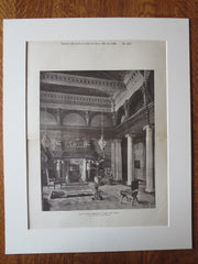 Castle Grove, the salon, Headingley, Yorks, T. Butler Wilson, 1896, lithograph
