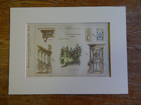 Plantin Moretus Mansion, Antwerp, Netherlands, 1885, Original Plan