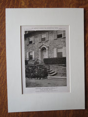Dr. L. Duncan Bulkley House, Riverdale, NY, Dwight James Baum, 1923, Lithograph