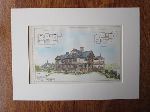 E.H. Van Ingen, Esq. House, Washington, CT, Original Plan. Potter & Robertson