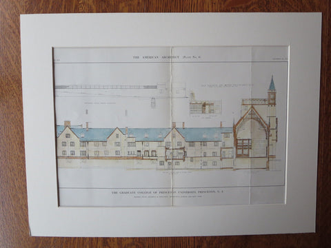 Graduate College, Princeton, Princeton, NJ, 1911, Original Plan. Cram/Goodhue/Fe