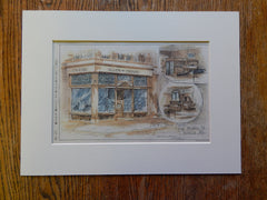 Store Front, 204 Middle Street, Portland, ME, 1885. JC Stevens. Original Plan