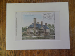 Country House, New York, 1880, William A Bates, Architect, Original Plan