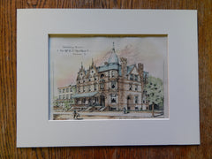Houses, G.F MacRae, Philadelphia, PA, Joseph Fry, Architect, 1890 ,Original Plan