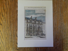 Houses, T E Doying, East 67th Street, New York, 1880, J Ware, Archt., Original